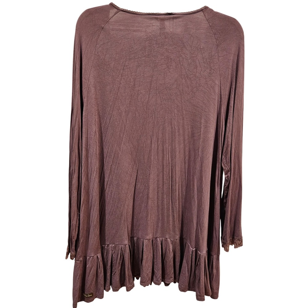 Matilda Jane Women's XXL Seasonal Goods Lace Detail Long Sleeve Top Tunic - Picture 4 of 5